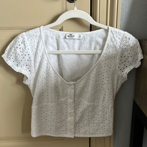 Hollister Eyelet Crop Top
